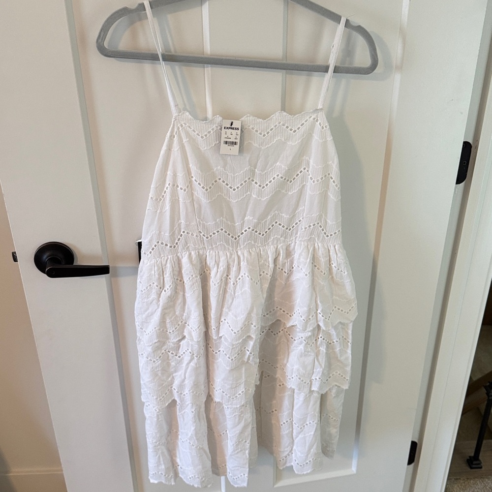Express White Eyelet Sundress